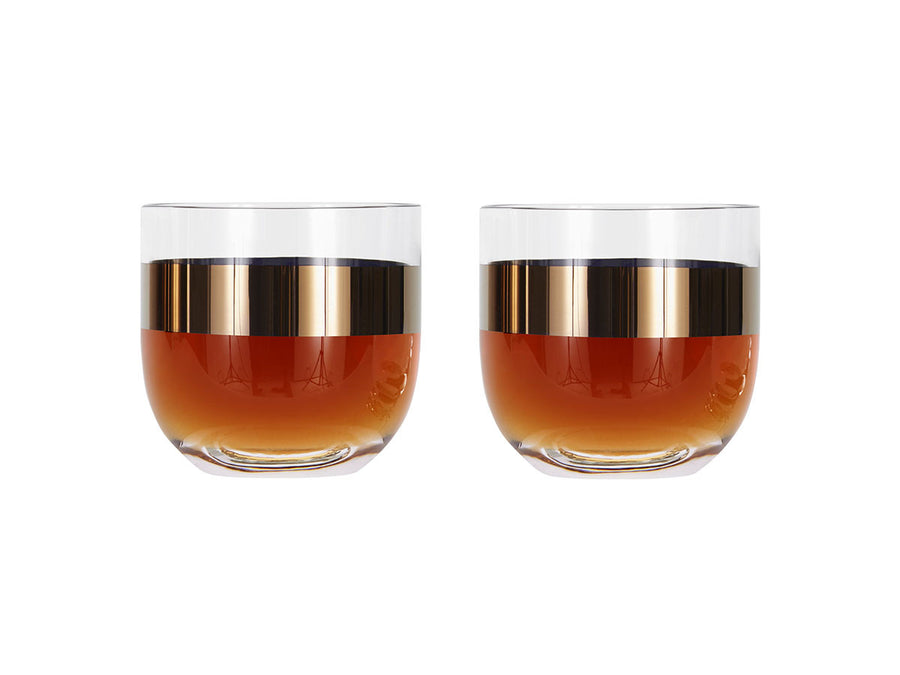 Tank Whisky Glass 2P Copper