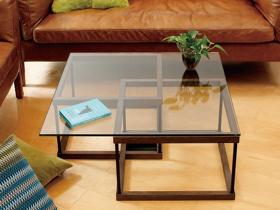 GLASS LIVING TABLE W80