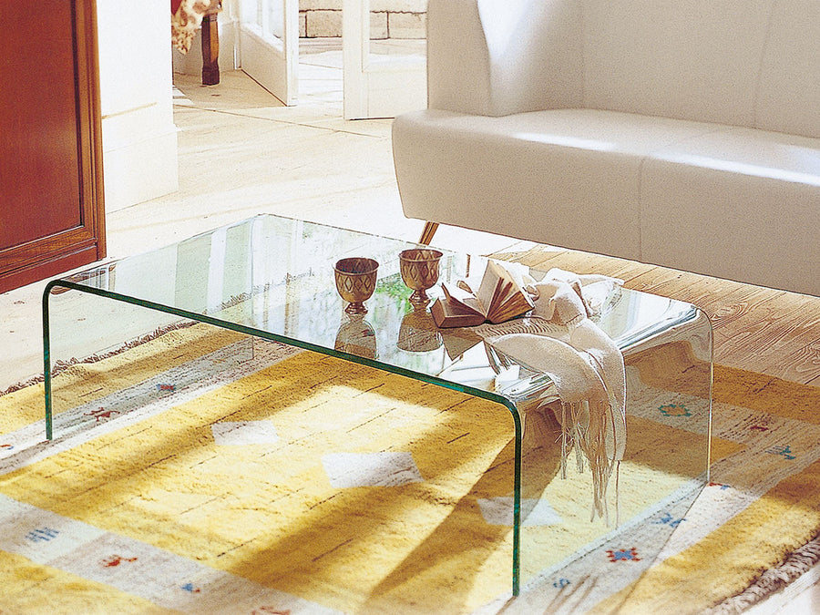 GLASS LIVING TABLE W100