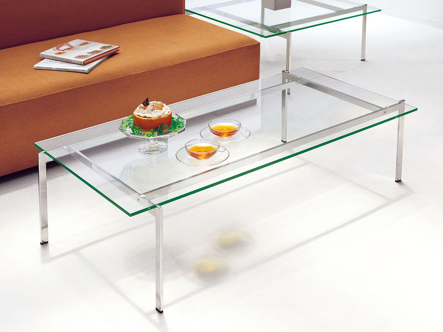 GLASS LIVING TABLE W125