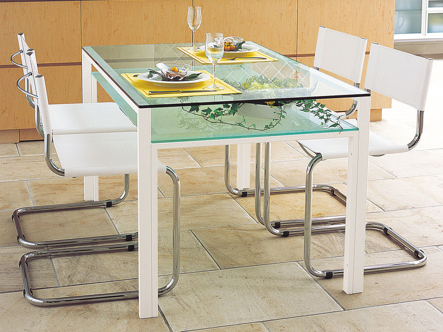 GLASS DINING TABLE W130