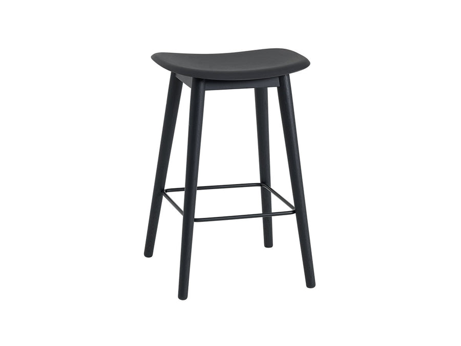 FIBER COUNTER STOOL WOOD BASE