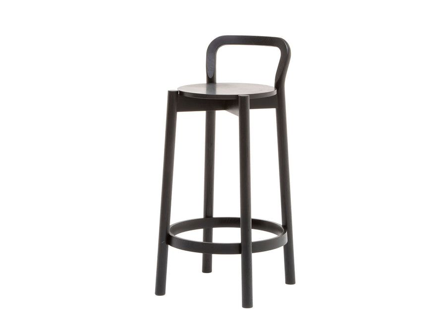 CASTOR BARSTOOL with BACKREST