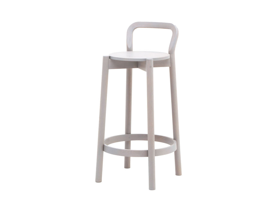 CASTOR BARSTOOL with BACKREST