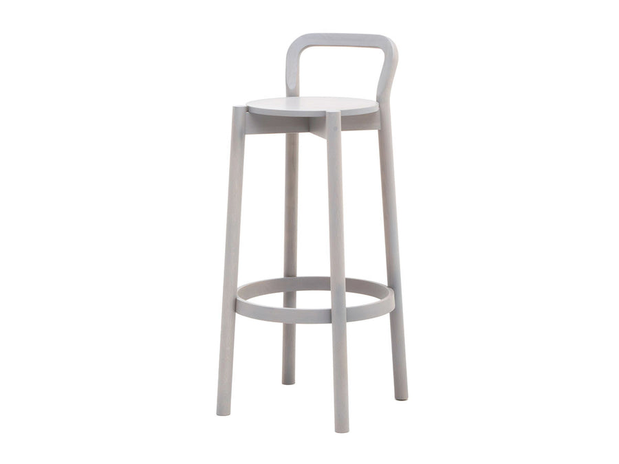 CASTOR BARSTOOL with BACKREST