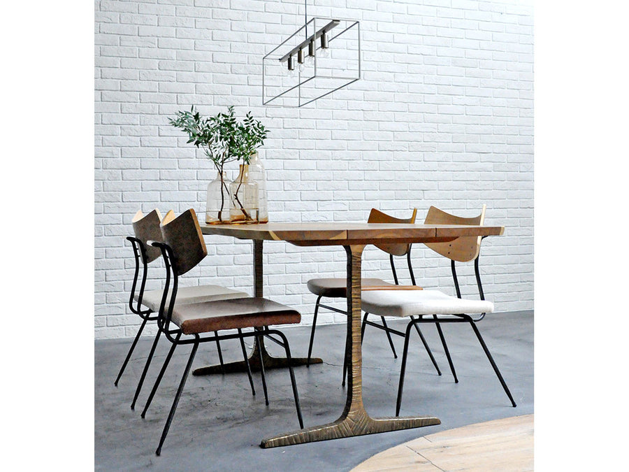 T LEG DINING TABLE