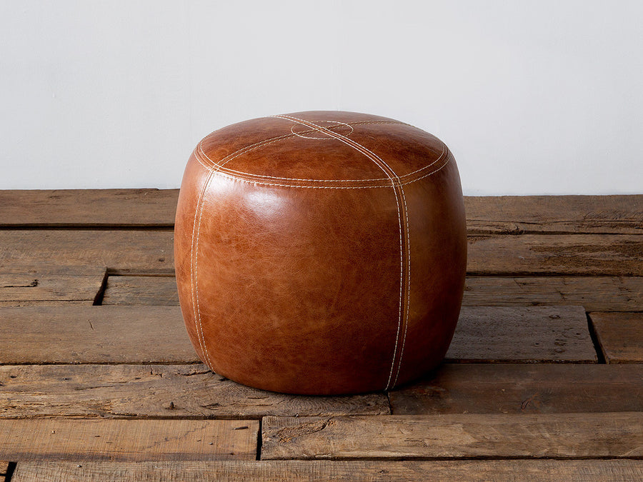 OAKS LEATHER STOOL