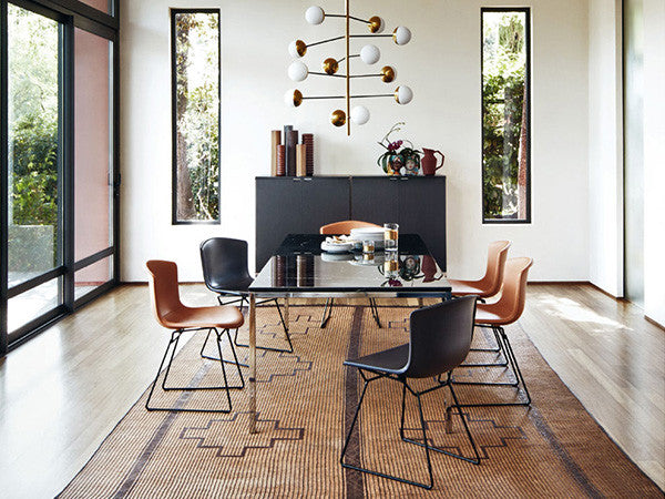 Bertoia Collection Side Chair in Cowhide