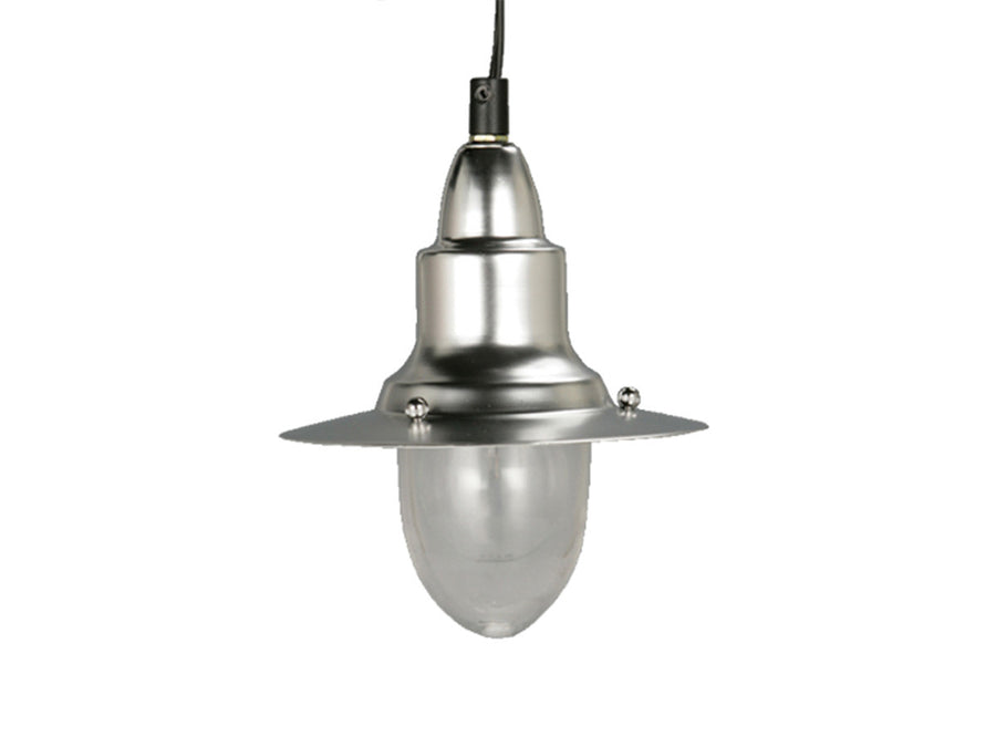 Aluminum pendant lamp with glass cover