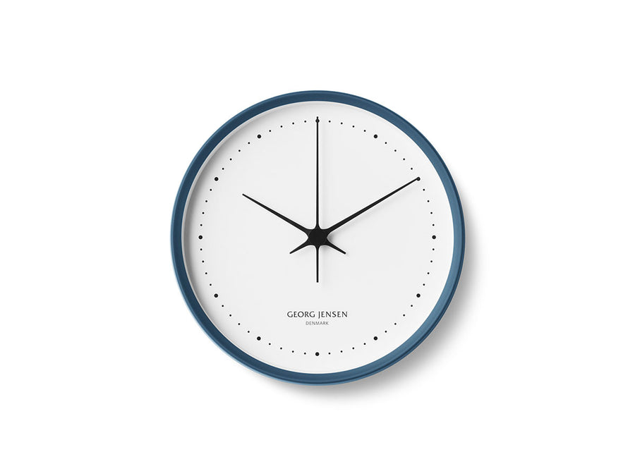 HENNING KOPPEL CLOCK BLUE/W 22cm