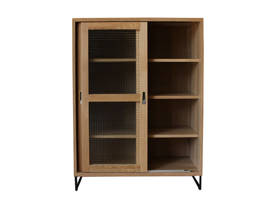 splem slide glass cabinet low