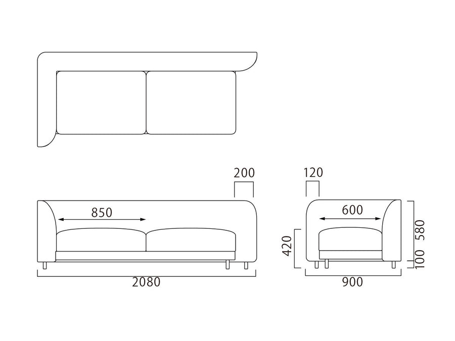 LoLo SOFA 3-SEATER