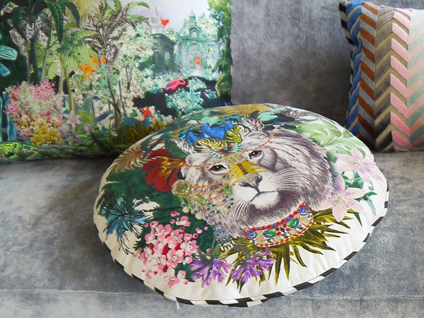 Christian Lacroix Jungle King Opiat Cushion