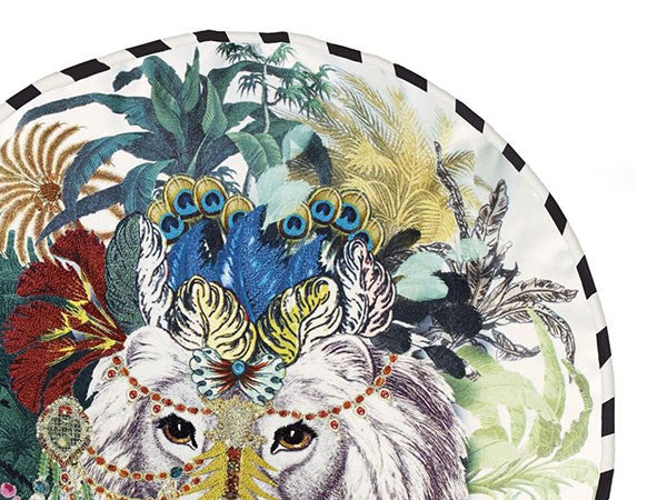 Christian Lacroix Jungle King Opiat Cushion