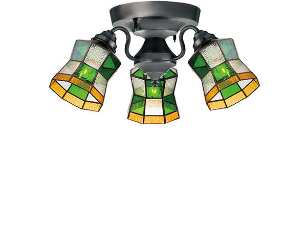 CUSTOM SERIES 3 Ceiling Lamp × Stained Glass Helm