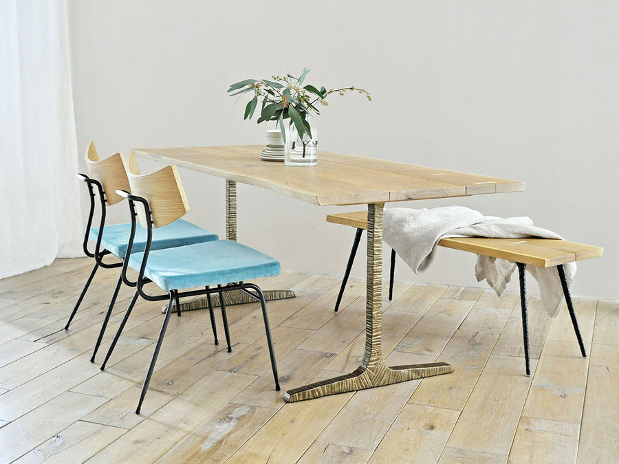 T LEG DINING TABLE