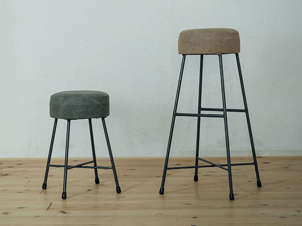 CANVAS STOOL low