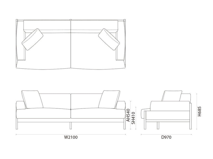 A-S01 2 / 2.5 / 3 SEATER