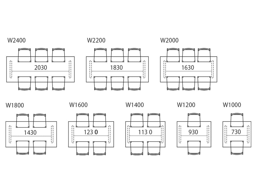 WILDWOOD LOW DINING TABLE T-LEGS