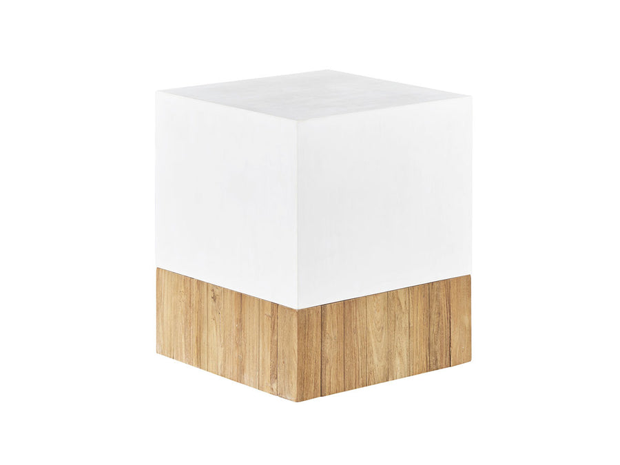 Sam Cube Table / Stool Top White