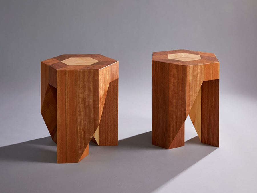 Yosegi Pair Stool