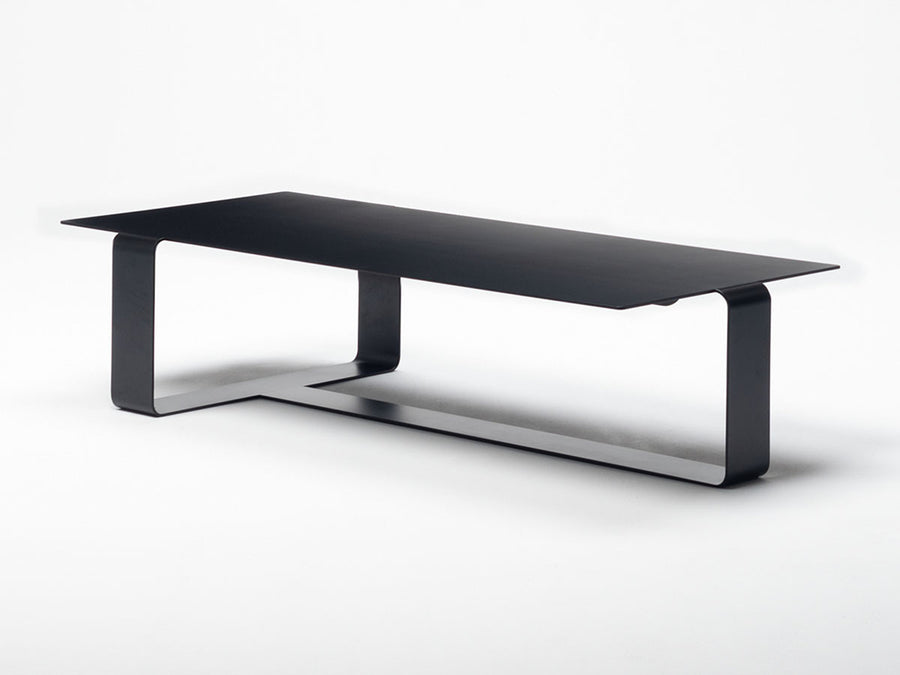 BLACK RECTANGLE LOW TABLE