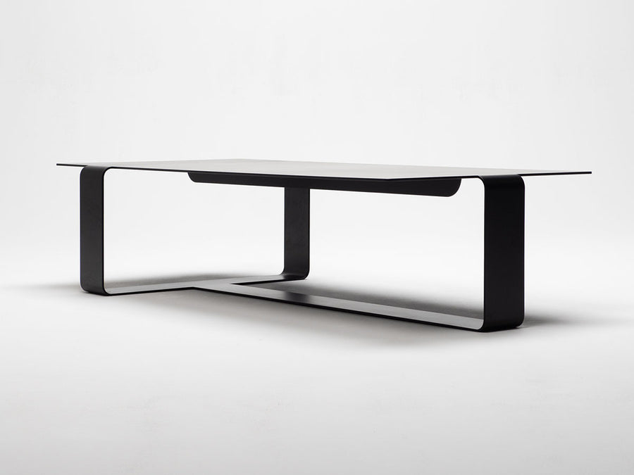 BLACK RECTANGLE LOW TABLE