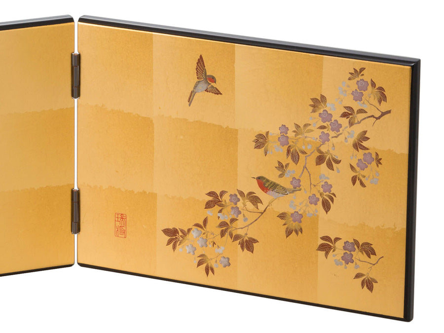 Hanamidori Folding Screen Clock