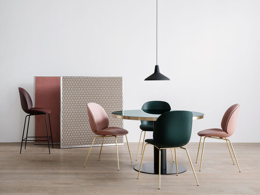 Beetle Dining Chair Un-upholstered - Conic base