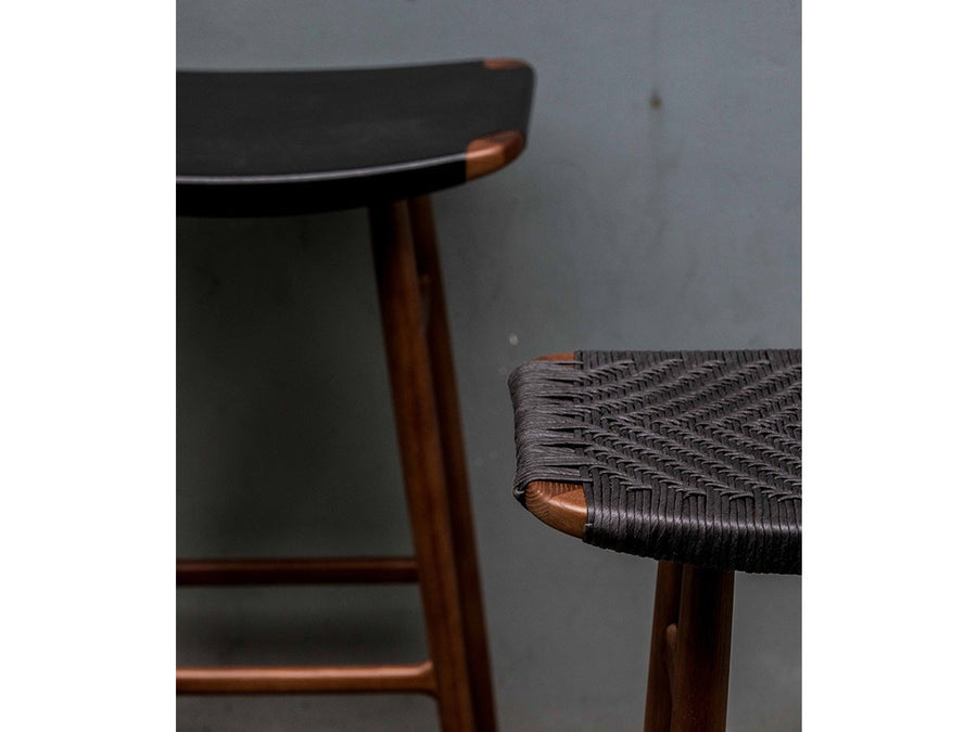 Freja Bar Stool Leather Seat