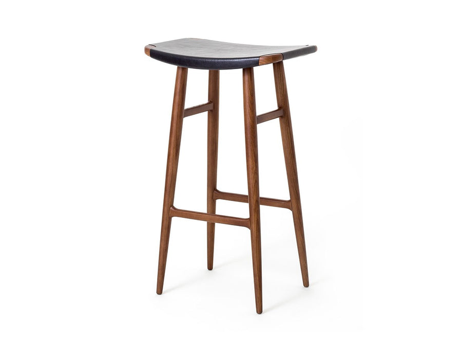 Freja Bar Stool Leather Seat