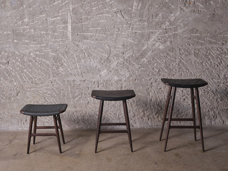 Freja Bar Stool Leather Seat