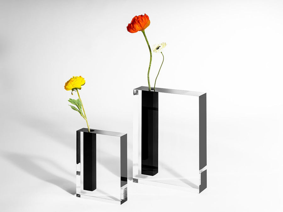 BLACK LINE flower vase L