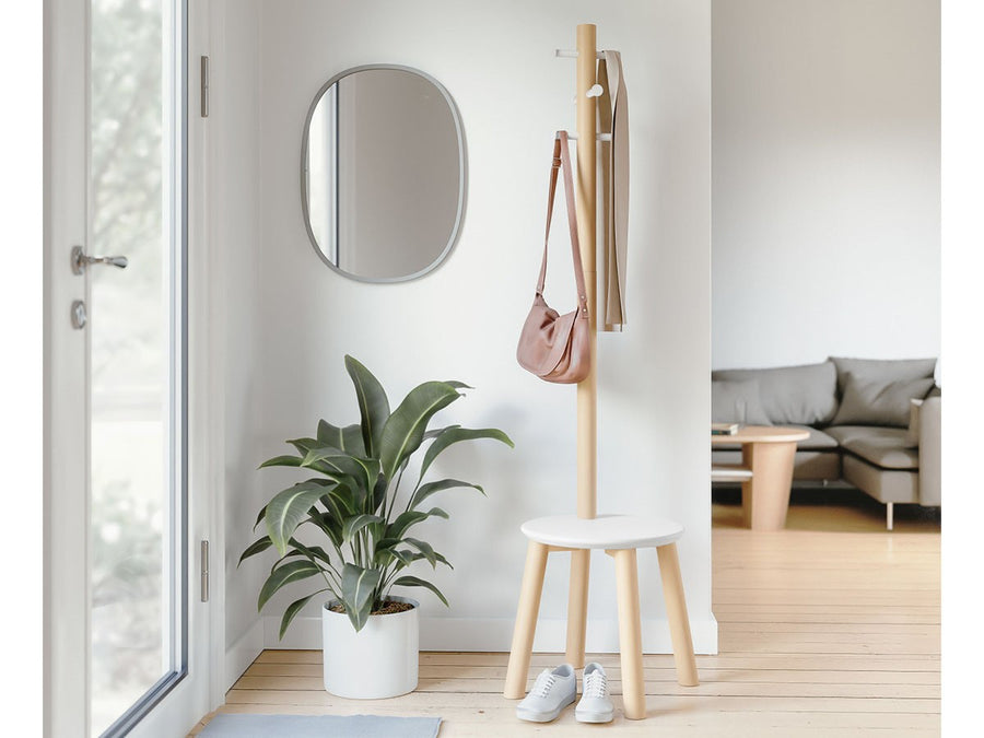 Pillar Stool Coatrack