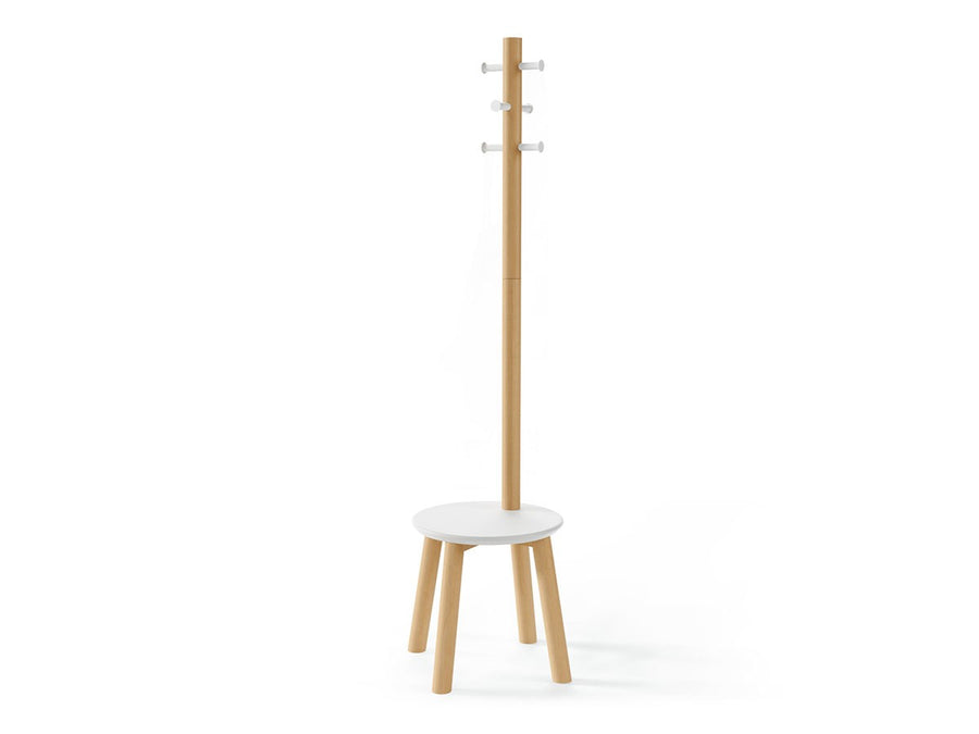 Pillar Stool Coatrack