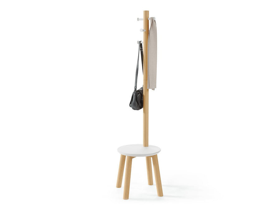 Pillar Stool Coatrack