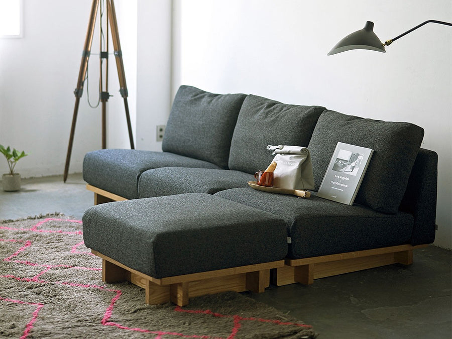 crossing sofa ottoman