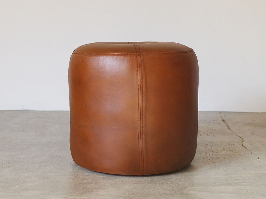 CY LEATHER STOOL