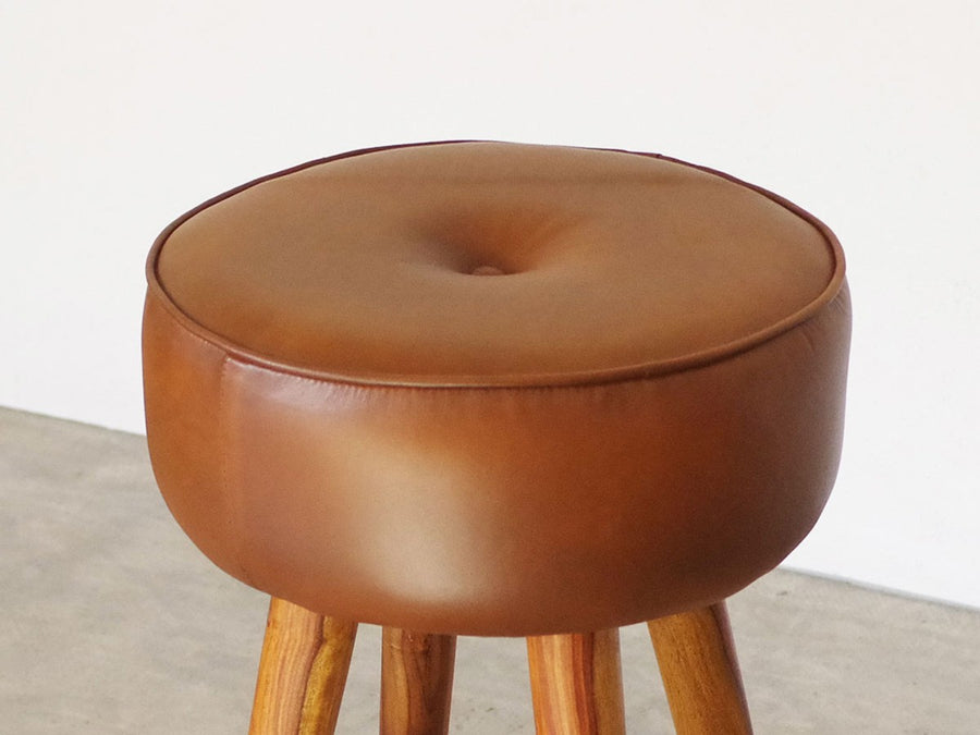 SF LEATHER HIGH STOOL