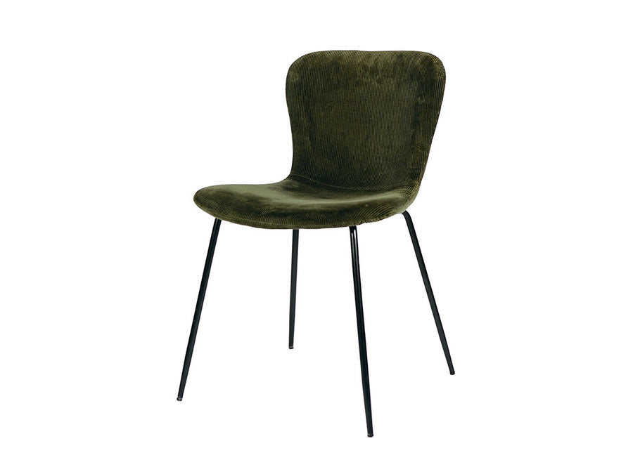 zip design chair corduroy