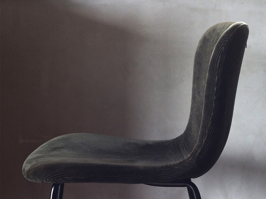 zip design chair corduroy