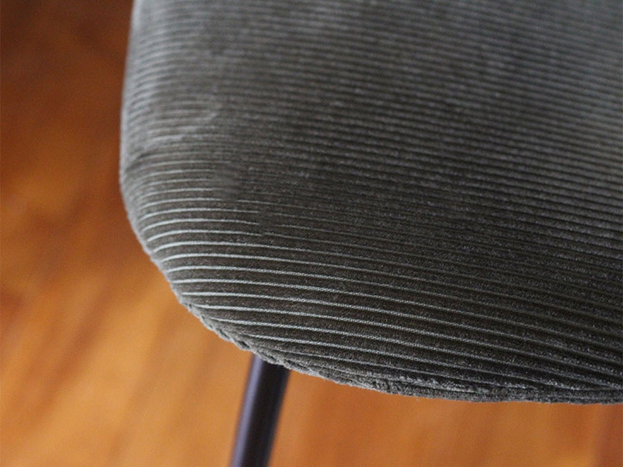 zip design chair corduroy