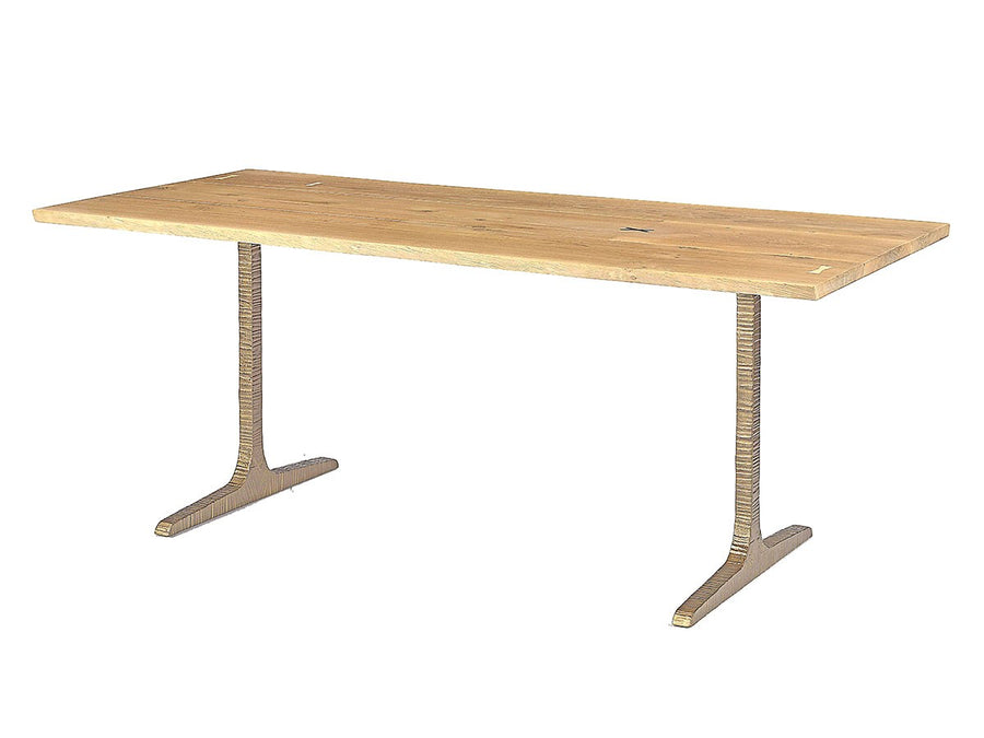 T LEG DINING TABLE