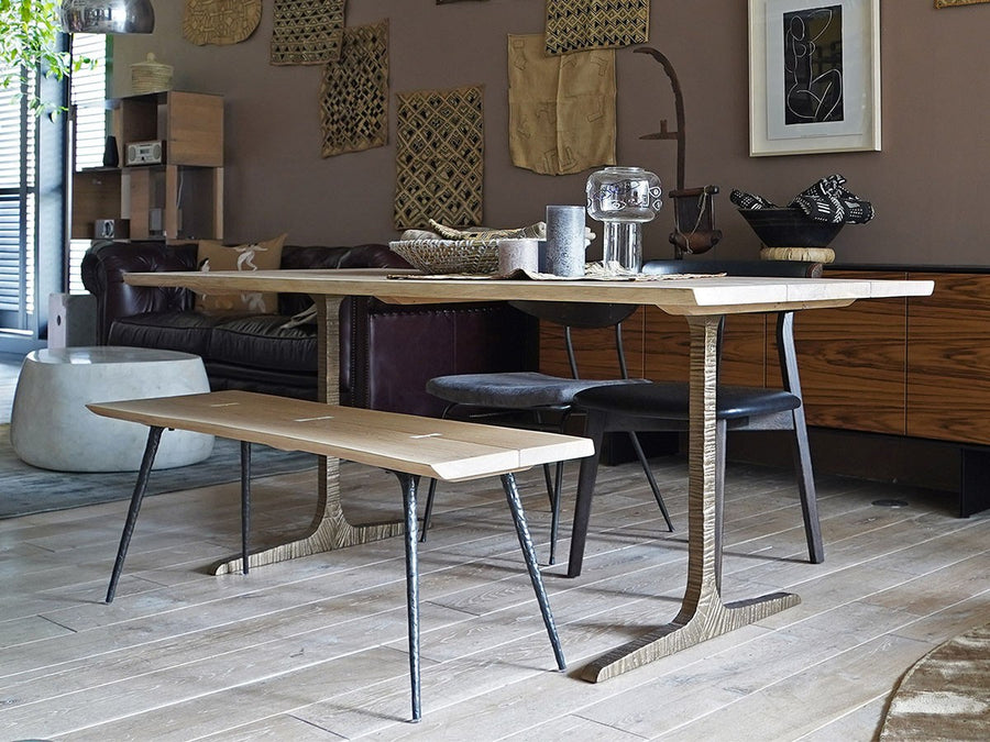 T LEG DINING TABLE