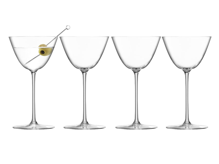 BOROUGH MARTINI GLASS SET4