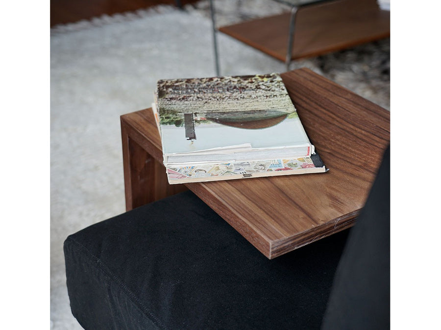 chalet stool table walnut