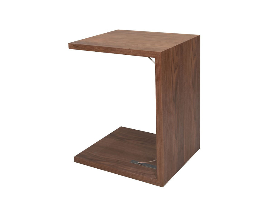 chalet stool table walnut