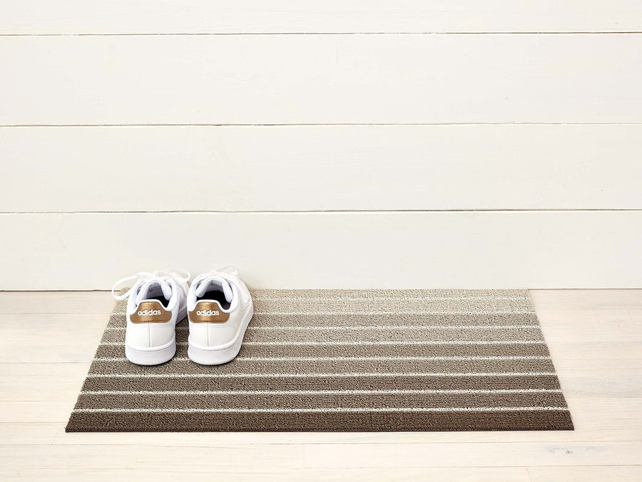 Block Stripe Shag Mat