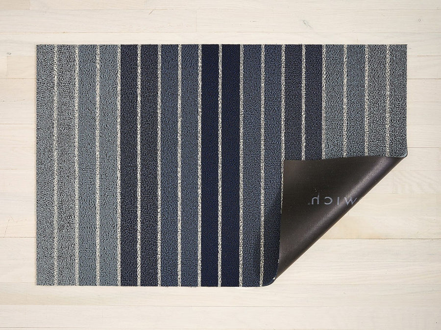 Block Stripe Shag Mat