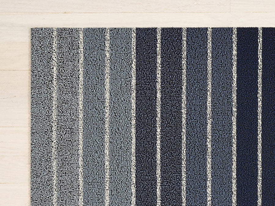 Block Stripe Shag Mat